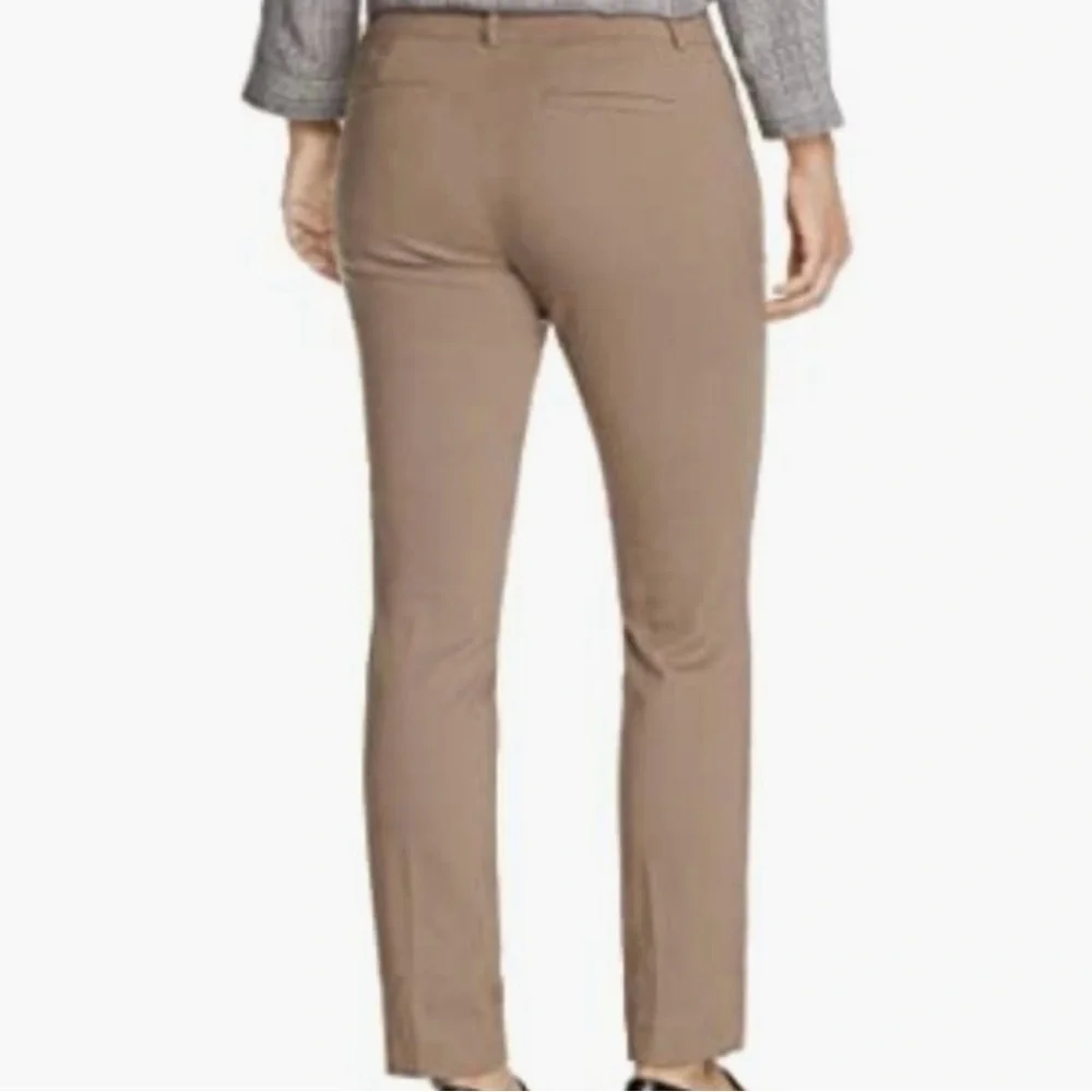 Van Heusen Khaki Stretch Ankle Skinny Cropped Pants - Picture 3 of 11